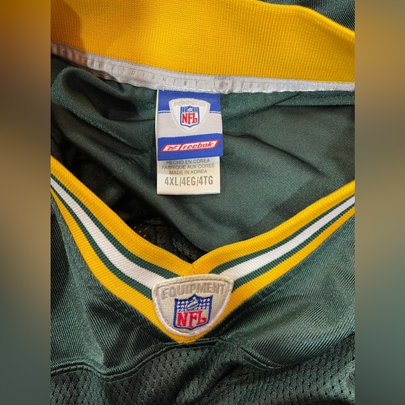 Men's Green Bay Packers Brett Favre Green Reebok 4XL jersey - Picture 6 of 7